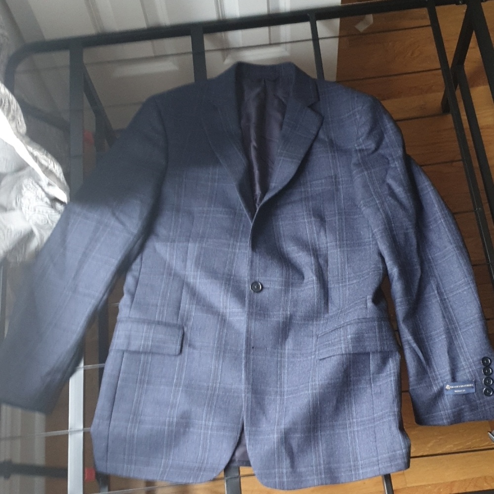Brooks Brothers regent fit windowpane suit coat